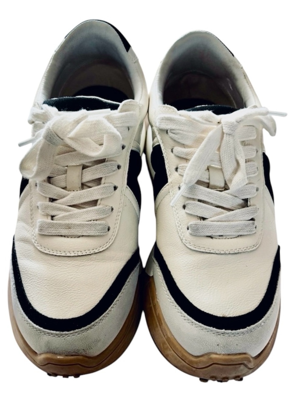 MIA Cream and Black Chunky Athletic Shoes